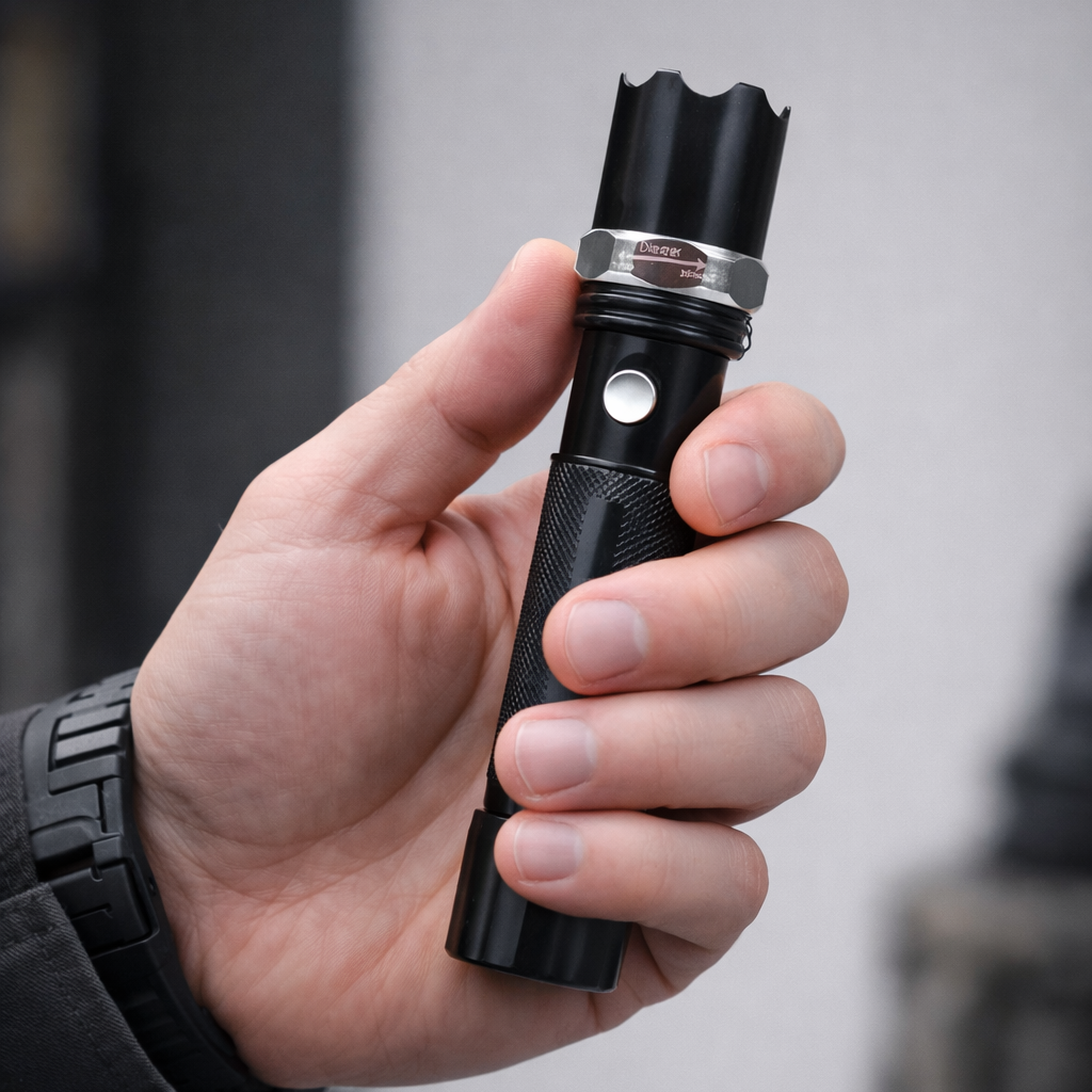 Pacifista™ - Rechargeable LED Stun Flashlight Tactical Security Tool